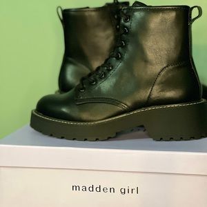 Madden Girl Carra Combat Boots